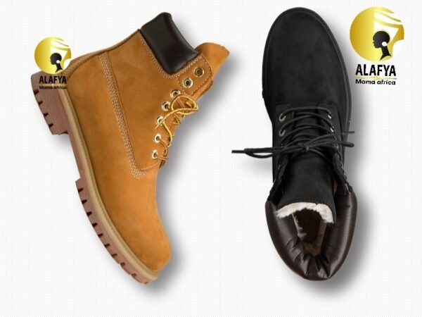 British Style Plush Men's Martin Boots - Image 4