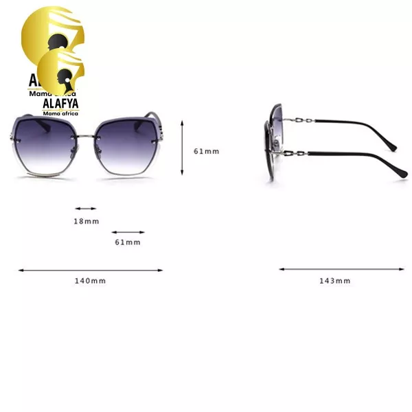 Women's Rimless Sunglasses - Image 2