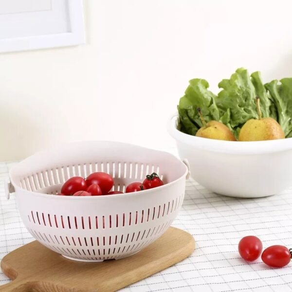 Silicone Double Drain Basket Bowl - Image 3