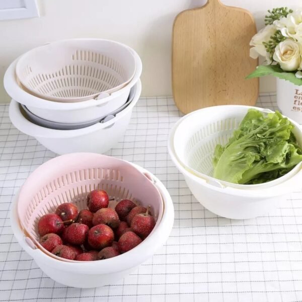 Silicone Double Drain Basket Bowl - Image 6