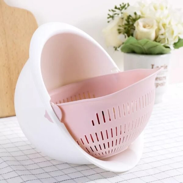 Silicone Double Drain Basket Bowl - Image 2