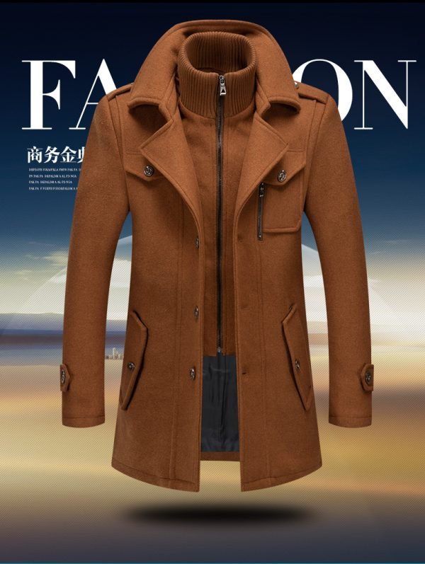 Men's Jacket Fake 2 Pieces Zipper (Roba Original) - Image 4