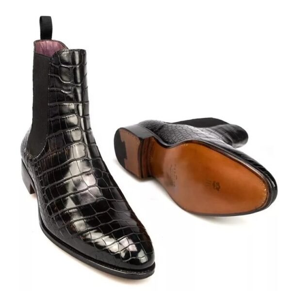 Uncle salviona Crocodile Chelsea Boots - Image 3