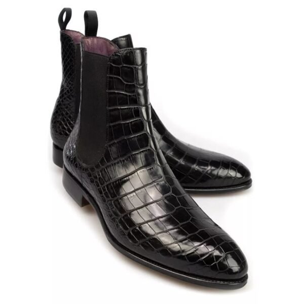 Uncle salviona Crocodile Chelsea Boots - Image 4
