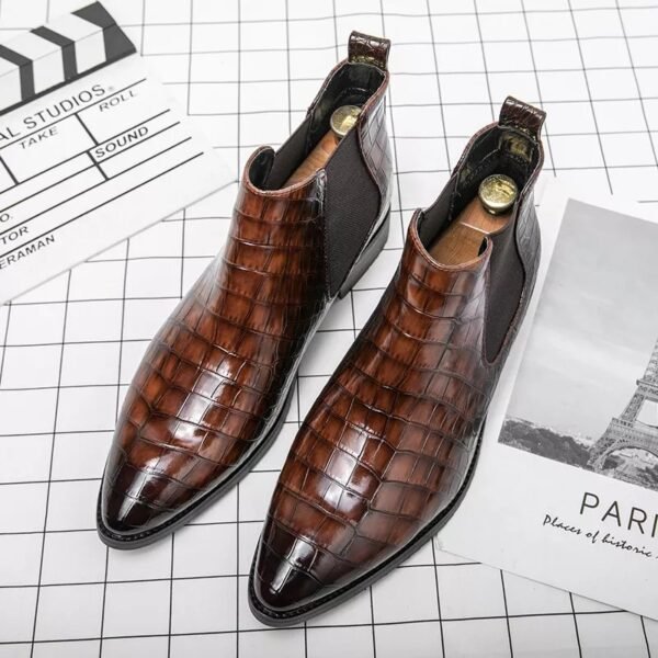 Uncle salviona Crocodile Chelsea Boots - Image 2