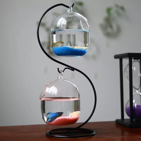Aquarium Fish Flower Plant Vase - Image 2