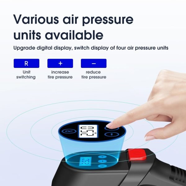 Car Tire Air Compressor 12V portable  With LED Lighting - Image 3