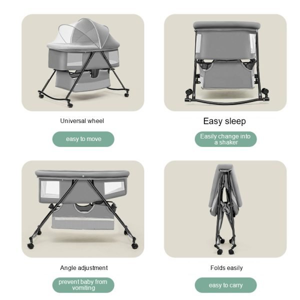 Cradle Newton Crib Newborn Baby - Image 2