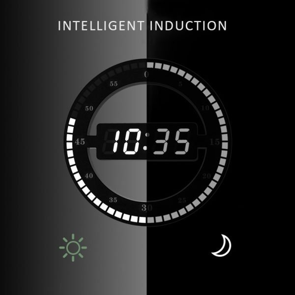 Modern Led Digital Large Wall Clock 3D - Image 2