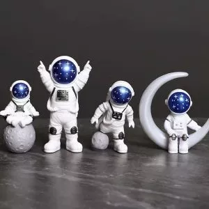 Happy Child brand Resin Astronaut  Statue (3pcs in 1)