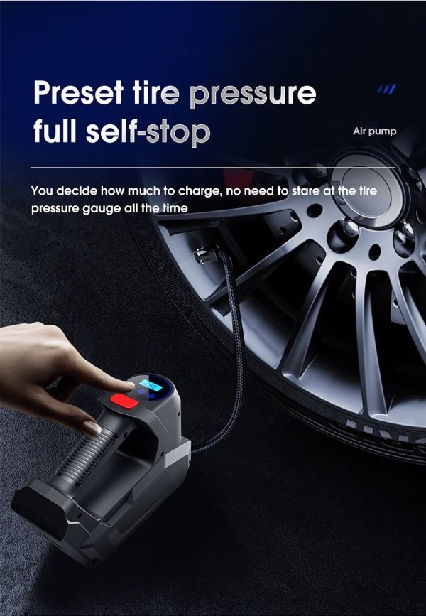 Car Tire Air Compressor 12V portable  With LED Lighting - Image 4