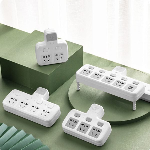 Barre d'alimentation avec 2 ports de charge USB intelligents Prise de protection - Image 6
