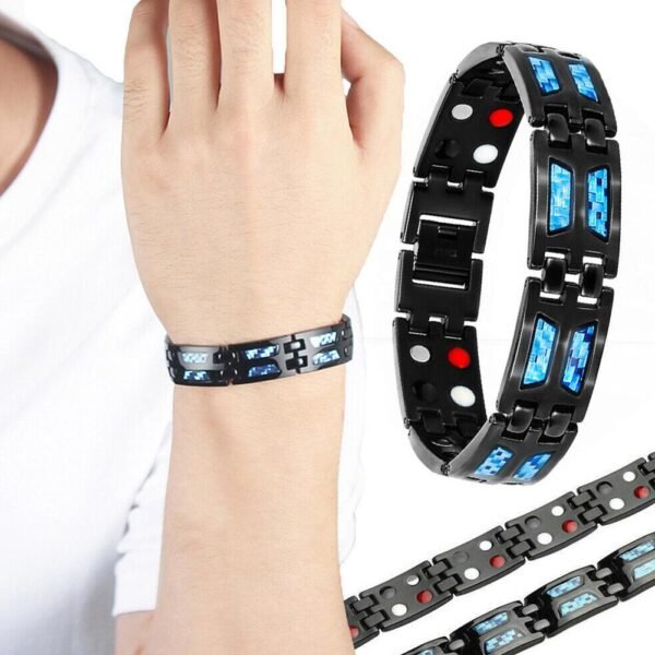 Titanium Magnetic  Therapy kill pains Bracelet - Image 2