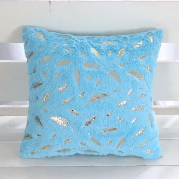 Square Cushion Cover Luxury Pillowcase Bronzing 12pcs Fashion 45*45cm - Image 2