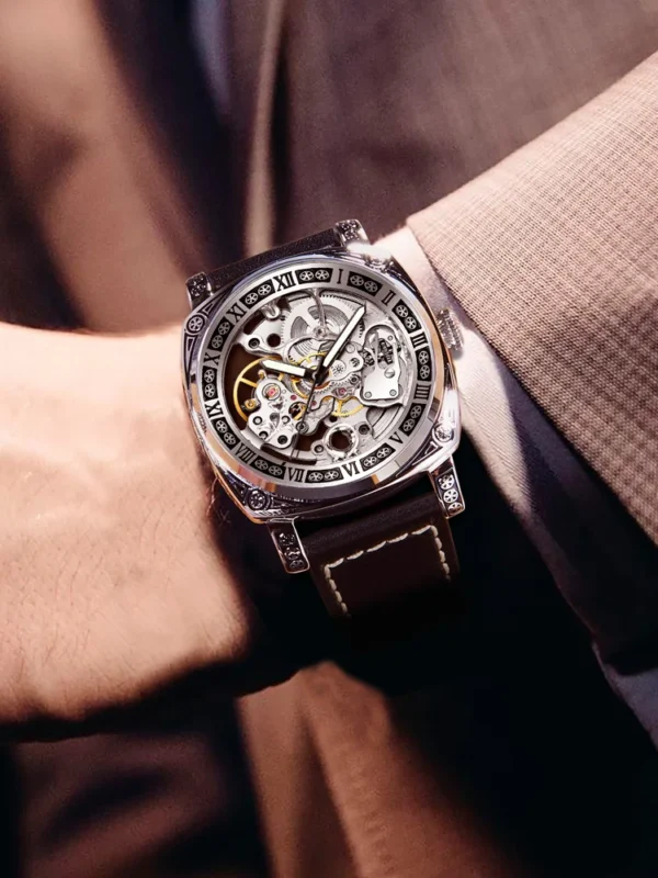 Authentic Brand Carved Watches Fully Automatic men watches - Image 2
