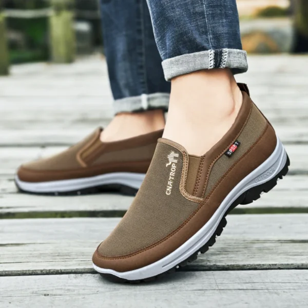 Loafers Men Sneakers Mesh Breathable Non-Slip Slip On Vulcanized Shoes Soft Sole Solid Color Comfortable Water Shoes Zapatos - Image 5