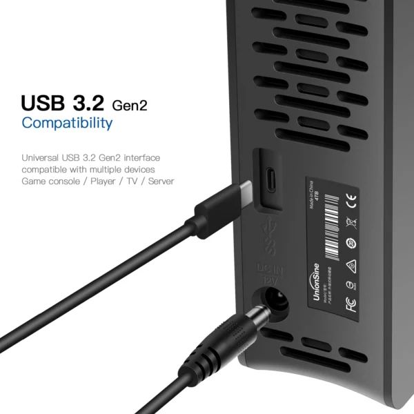 UnionSine  12TB 18TB 3.5"USB 3.2Gen HDD Compatible External Hard Disk - Image 7