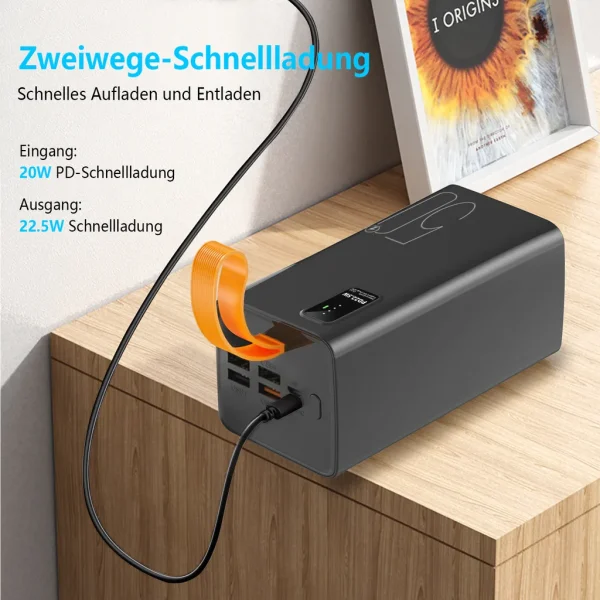 Power Bank 30000 mAh - - 50000 mAh PD22.5W Bidirectional Fast Charging 4USB Output - Image 2