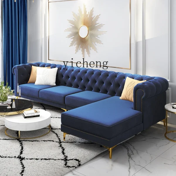 SALON EVEREST 2PCS IN 1 Art-Sofa Velvet Small Apartment - Image 6