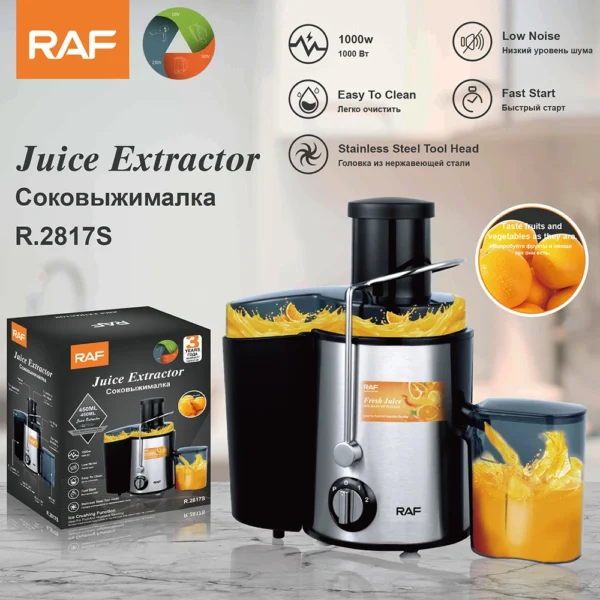 1000W Juicer Electric Juice Extractor For Fruits And Vegetables brand RAF - Image 4
