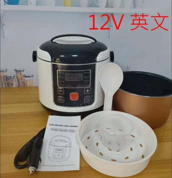 6L Electric Mini Rice Cooker MultiCooker Portable 12V 24V - Image 4