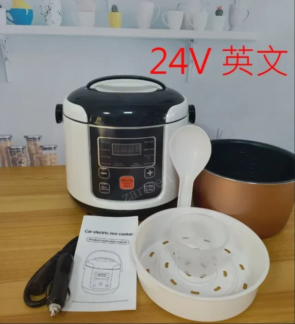 6L Electric Mini Rice Cooker MultiCooker Portable 12V 24V - Image 5