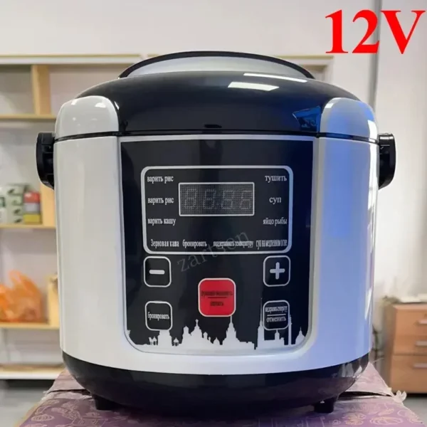 6L Electric Mini Rice Cooker MultiCooker Portable 12V 24V