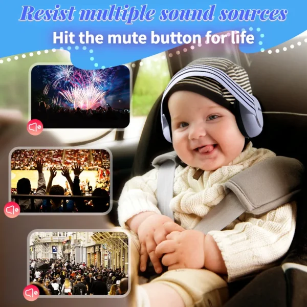 Baby Earmuff Mini-headset Adjustable Noise-proof Ear Protection - Image 5
