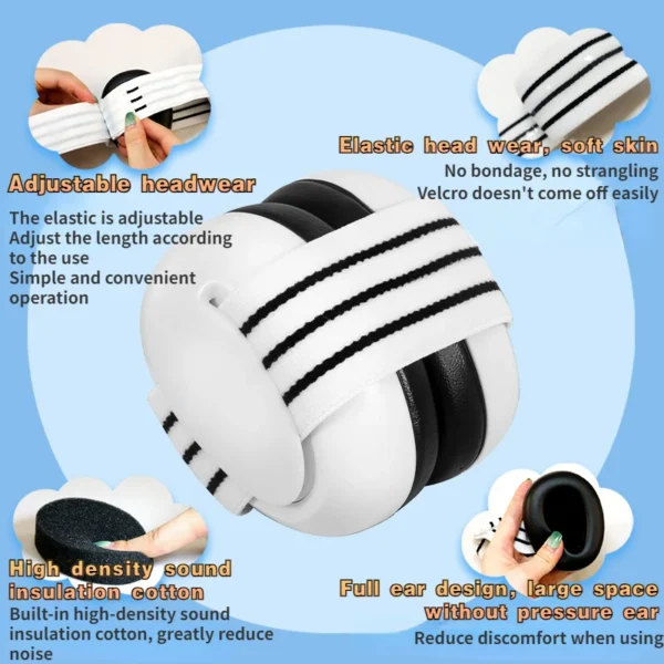 Baby Earmuff Mini-headset Adjustable Noise-proof Ear Protection - Image 6