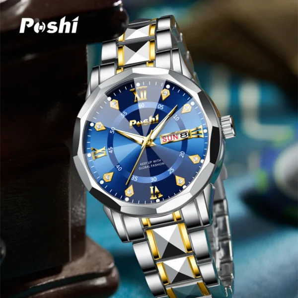 POLSHA Brand  Men's Watch Original Waterproof Non-mechanical - Image 4