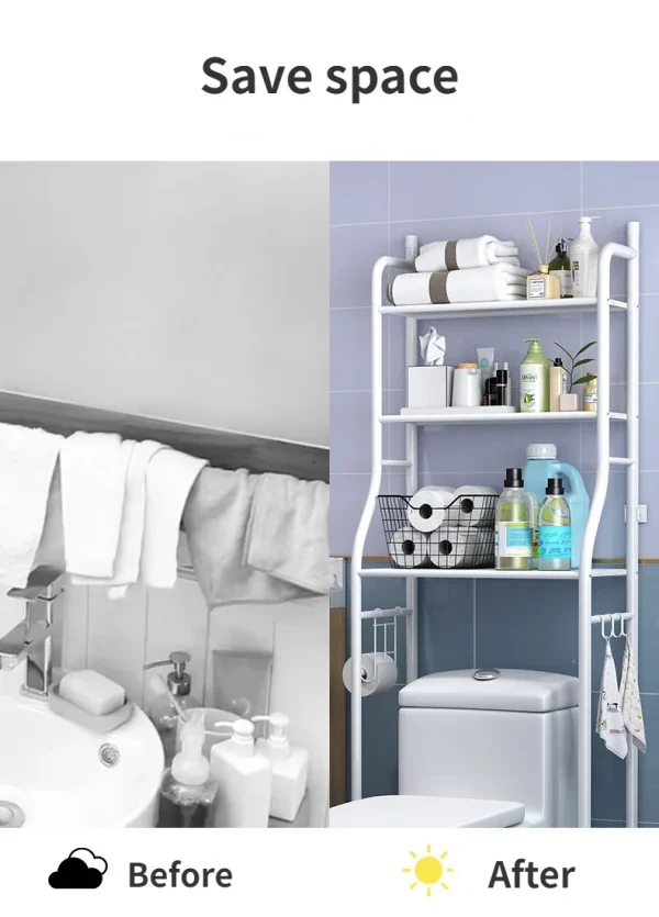 Bathroom Toilet Shelves Storage - Image 3