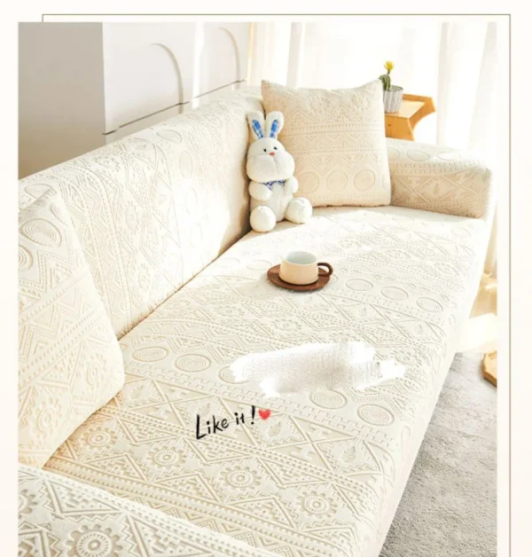 Sofa Cover with Anti Slip Elastic Sofa Jacquard Art  (2:2:1:1)-(3:2:1) - Image 3