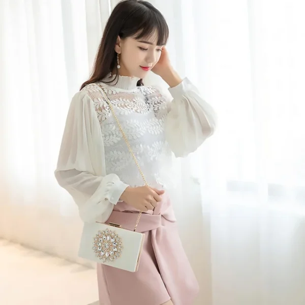 White Women Clutch Bag Wedding Luxury - Image 2