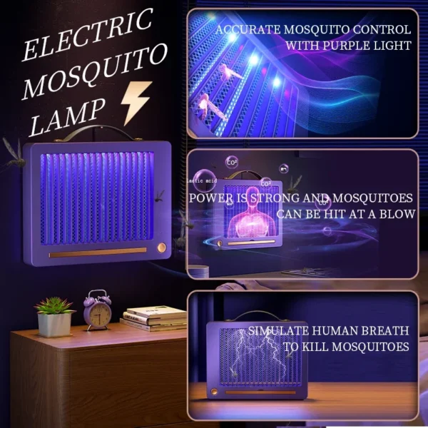 Wall Mounted Electric Mosquito Killer Lamp Flying Insect Trap - Image 5