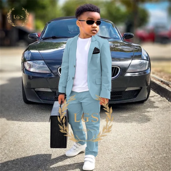 Boys Suit 2 Piece Set (Jacket + Pants) - Image 5