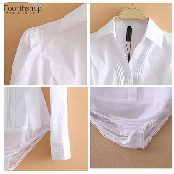 Office Long Sleeve And Short Sleeve Bodysuits - Image 5