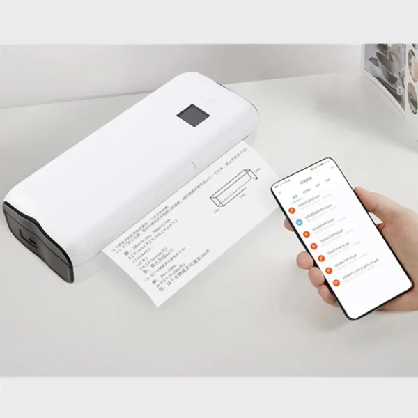 A4 Portable INK-free Thermal Bluetooth Printer - Image 2