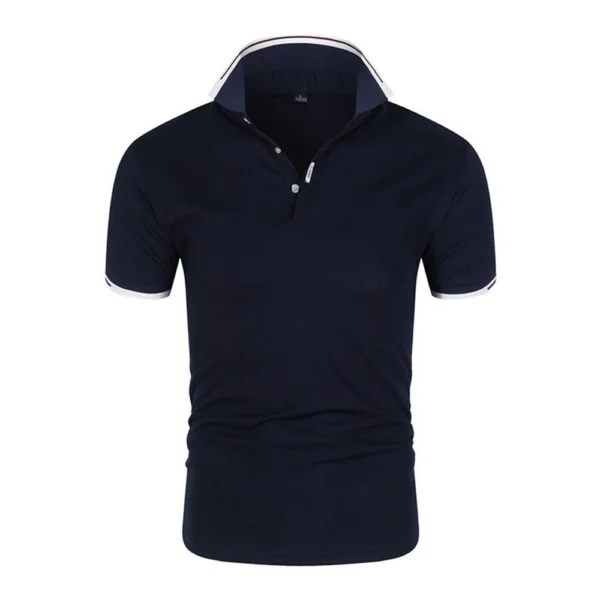Polo Shirts Long Sleeve Button - Image 2
