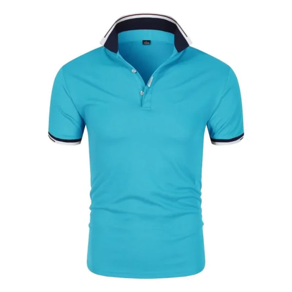 Polo Shirts Long Sleeve Button - Image 5