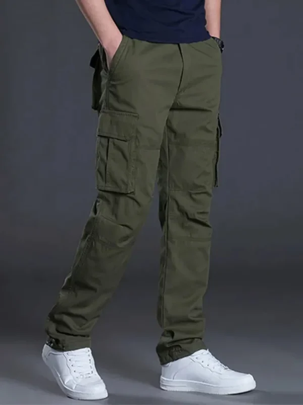 Multi Flap Pockets Men's Work Pants For Hiking Tactical - Image 2