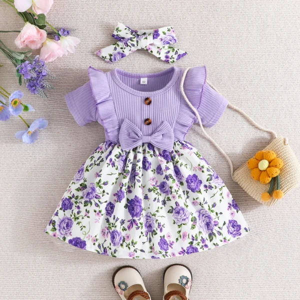 Floral Princess Dress Baby Girl   0-3 Years - Image 5
