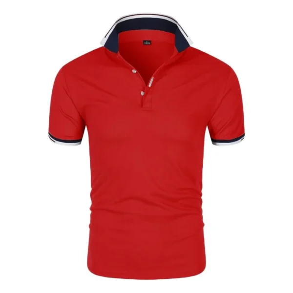 Polo Shirts Long Sleeve Button - Image 6