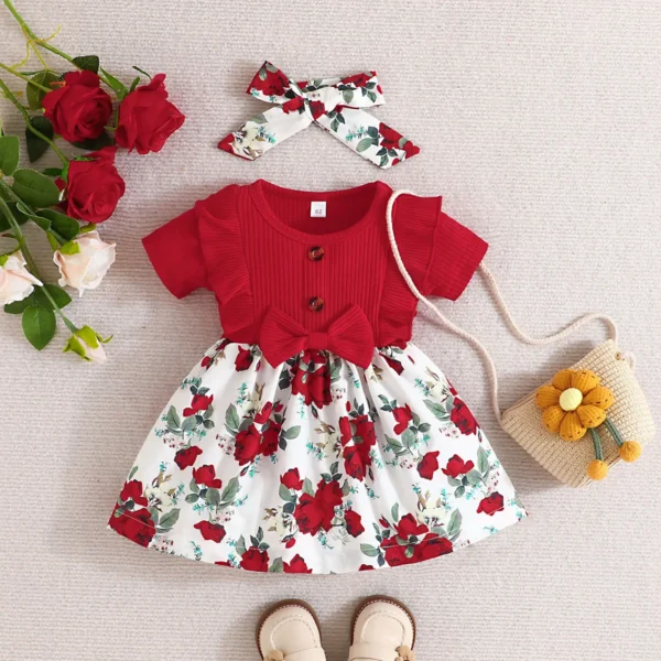 Floral Princess Dress Baby Girl   0-3 Years - Image 6