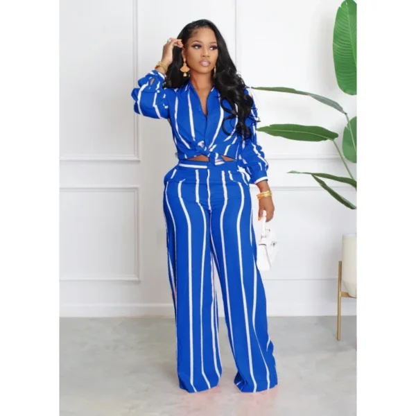 Stripe Shirt Long Sleeve Loose Leisure Straight - Image 4