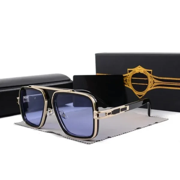 Retro Men's Luxury Classic Big Frame Gradient Driving Sunglasses UV400 - Image 6