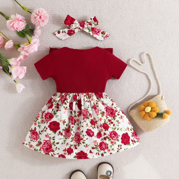 Floral Princess Dress Baby Girl   0-3 Years - Image 2