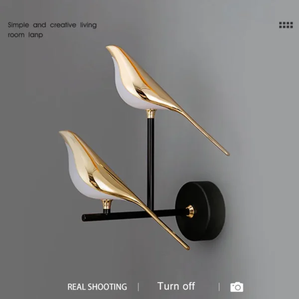 LED 360° Rotation Bird Wall Lights - Image 4
