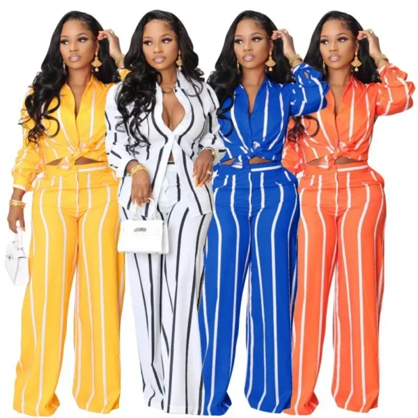 Stripe Shirt Long Sleeve Loose Leisure Straight - Image 2