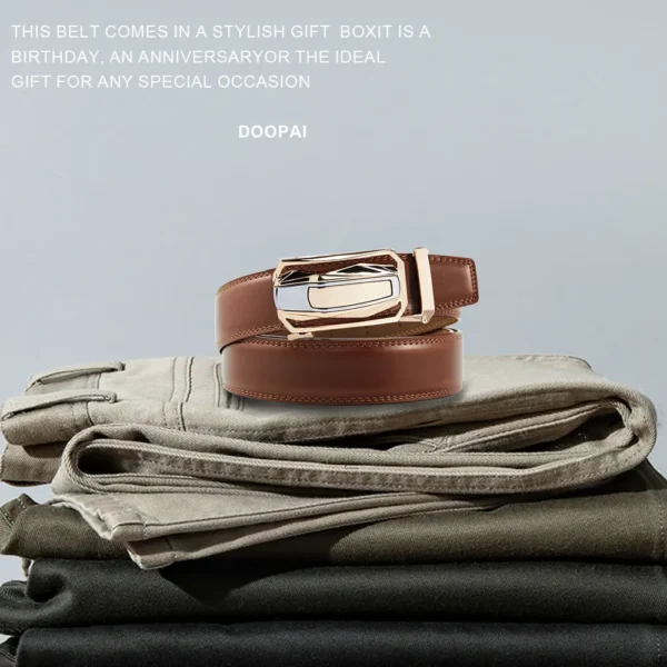 Luxury  Men Belt High Quality  Automatic Buckle 150cm Size - Image 4
