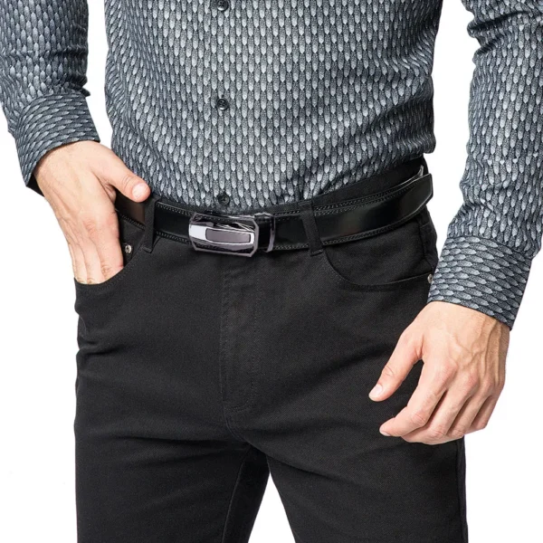 Luxury  Men Belt High Quality  Automatic Buckle 150cm Size - Image 3